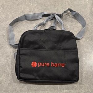 Pure Barre Black lunch bag